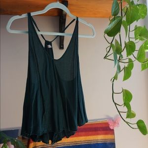 Free People Green Tank Top
